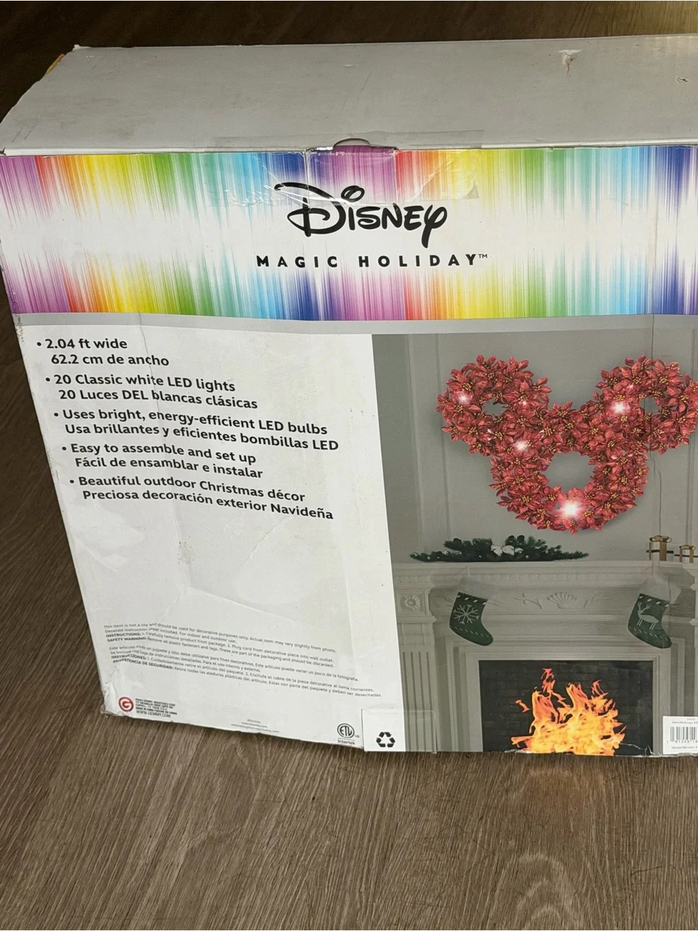 Disney Red Mickey Mouse LED light Wreath